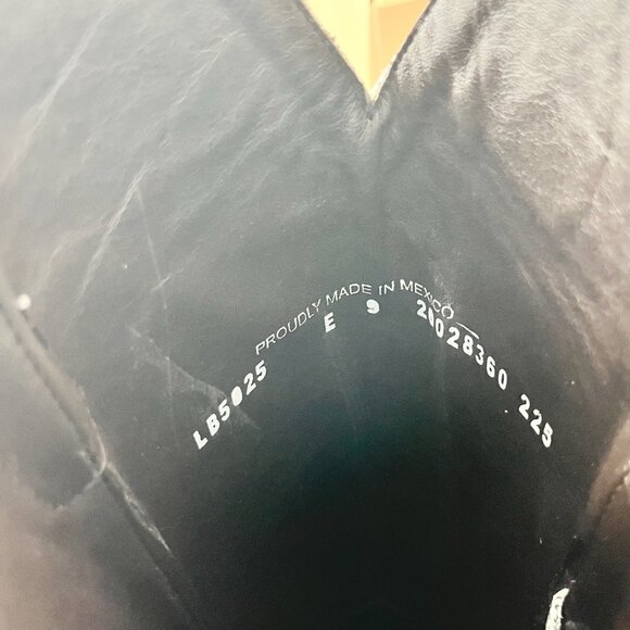 Lane MEGAN MORONEY Cowboy Boots Smokeshow Womens 9 White Western Cowgirl Tall - Picture 10 of 12